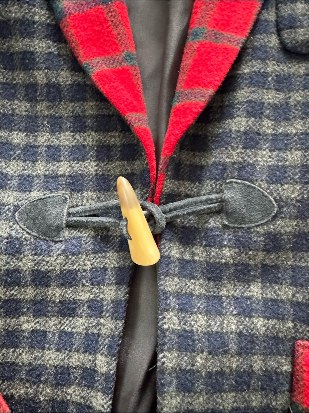 Lauren Ralph Lauren Authentic Dry Goods Vintage Wool Plaid Blazer large 1990s - Picture 4 of 15